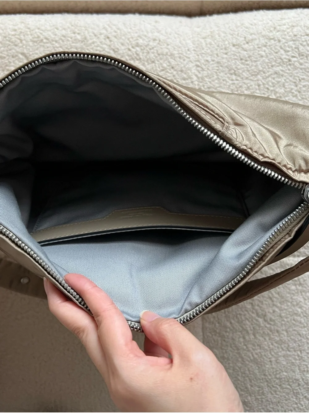 Rag & Bone Beige Spire Mini Hobo Bag